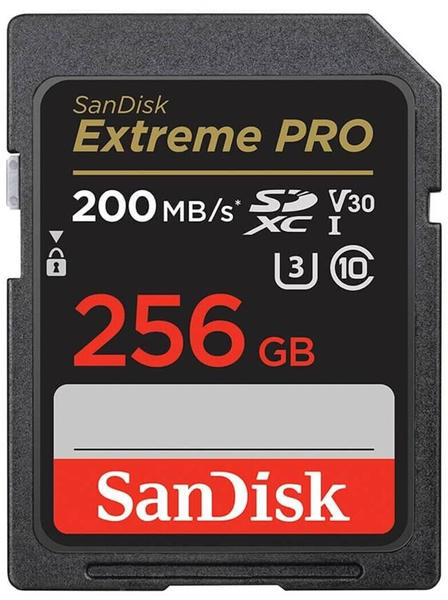 SanDisk Extreme PRO UHS-I V30 200 MB/s SDXC 256GB