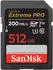 SanDisk Extreme PRO UHS-I V30 200 MB/s SDXC 512GB