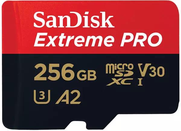 SanDisk Extreme PRO A2 200 MB/s microSDXC 256GB