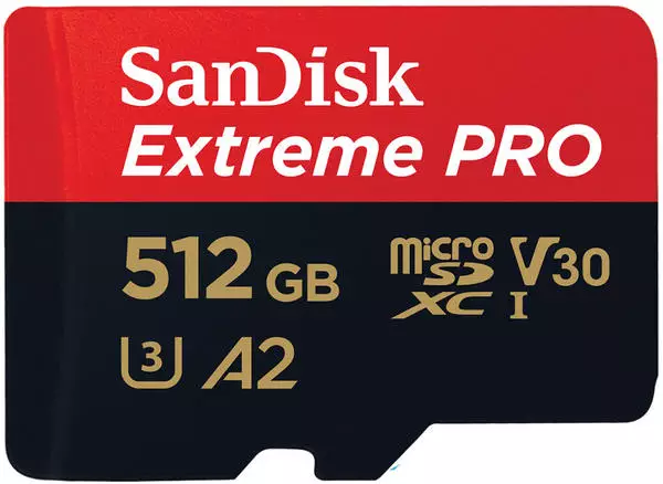 SanDisk Extreme PRO A2 200 MB/s microSDXC 512GB