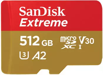 SanDisk Extreme A2 U3 V30 190 MB/s microSDXC 512GB SanDisk Extreme A2 U3 V30 190 MB/s microSDXC 512GB