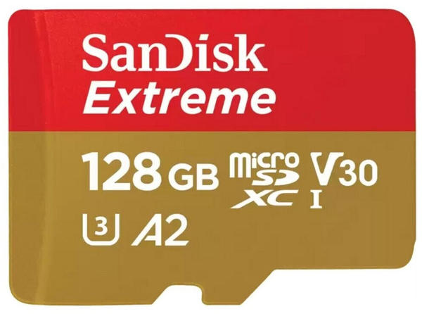 SanDisk Extreme A2 U3 V30 190 MB/s microSDXC 128GB