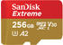 SanDisk Extreme A2 U3 V30 190 MB/s microSDXC 256GB