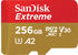 SanDisk Extreme A2 U3 V30 190 MB/s microSDXC 256GB + Rescue PRO Deluxe