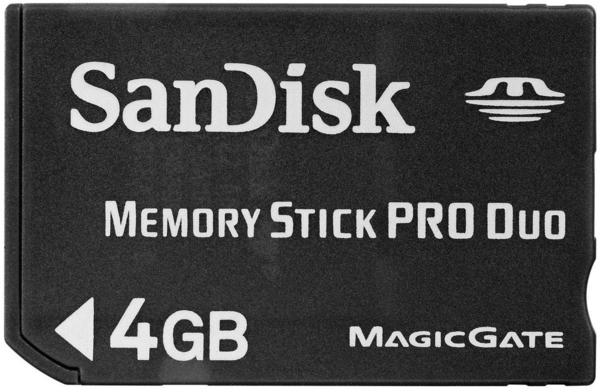 SanDisk SDMSPD-4096-E10M Memory Stick PRO DUO 4096 MB