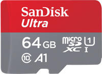 SanDisk SDSQUAB-064G-GN6TA, 64GB SanDisk Ultra microSDXC 140MB/s+SD Adapter SanDisk SDSQUAB-064G-GN6TA, 64GB SanDisk Ultra microSDXC 140MB/s+SD Adapter