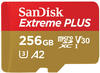 SanDisk SDSQXBD-256G-GN6MA, SanDisk microSDXC 256GB Extreme PLUS + Rescue PRO...