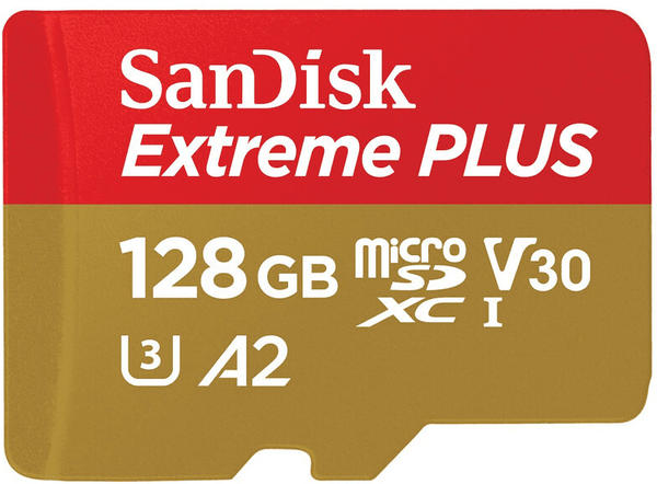 SanDisk Extreme PLUS A2 microSDXC 128GB (SDSQXBD128G-GF6CA)