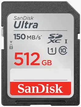 SanDisk Ultra SDXC 150MB/s Class 10 U1 512GB (SDSDUNC-512G-GN6IN) SanDisk Ultra SDXC 150MB/s Class 10 U1 512GB (SDSDUNC-512G-GN6IN)