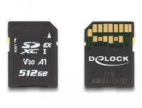 DELOCK TARJETA DE Speicher SD Express 512 GB