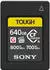640 GB, 700 MB/s, 800 MB/s, ohne Adapter: Sony CEA-G CFexpress