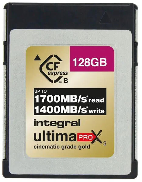Integral UltimaPro X2 Cinematic Gold CFexpress Type B 128GB