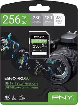 PNY EliteX-PRO60 SDXC 256GB – Hervorragende Leistung für anspruchsvolle Anwendungen