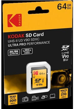 Kodak Ultra Pro UHS-II U3 V90 SDXC 64GB