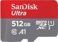 Sandisk Speicherkarte "microSDXC Ultra, + SD-Adapter f&uuml;r Chromebooks" (512 GB Class