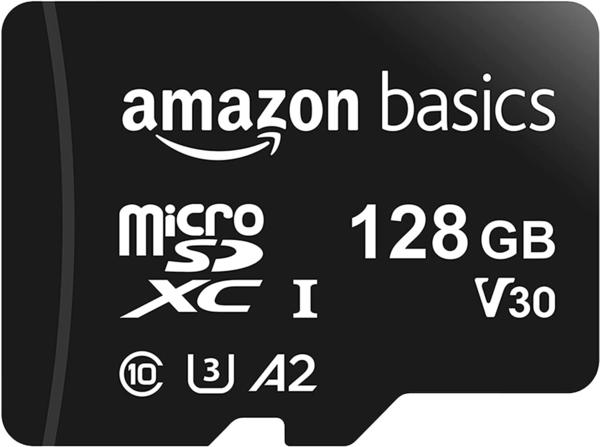 AmazonBasics microSDXC 100 Mbit/s A2 U3 128GB