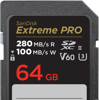 SanDisk Extreme PRO UHS II V60 280MB/s 64GB (SDSDXEP-065G-GN4IN)