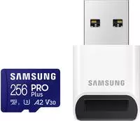 Samsung Microsdxc-speicherkarte Pro Plus (2023) 256gb Inkl. Usb-adapter