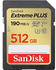 512 GB: SanDisk Extreme Plus SDXC 190 MB/s UHS-I V30