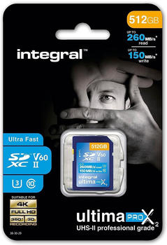 Integral UltimaPro X2 UHS-II V60 SDXC 512GB