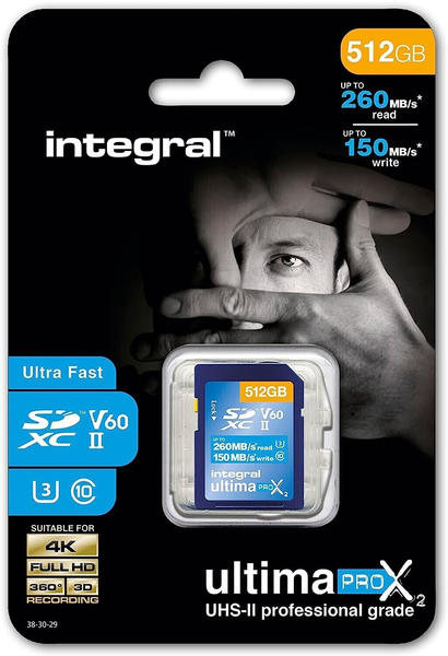 Integral UltimaPro X2 UHS-II V60 SDXC 512GB