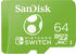 SanDisk microSDXC für Nintendo Switch 64GB Yoshi Edition