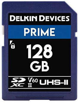 Delkin Prime SDXC UHS-II U3 V60 128GB