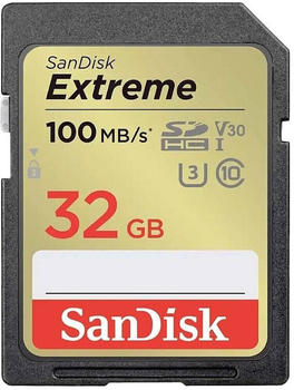 SanDisk Extreme PLUS SDHC 100 MB/s UHS-I U3 Class10 32GB