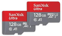 SANDISK SDSQUAB-128G-GN6MT, SANDISK Ultra mit Adapter (2-Pack) (128 GB, microSDXC,