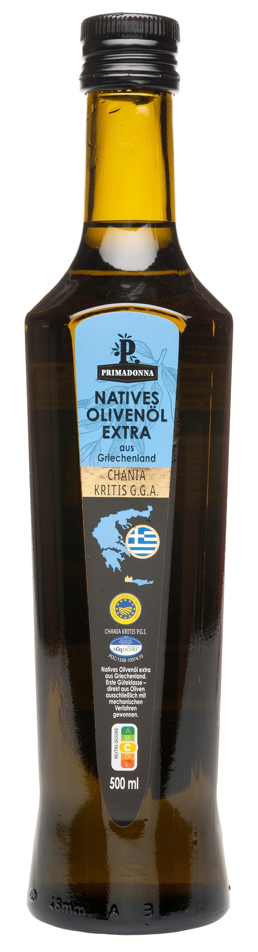 Lidl Primadonna Natives Olivenöl Extra aus Griechenland