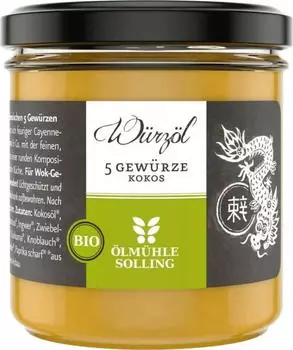 &Ouml;lm&uuml;hle Solling Chinesische 5 Gew&uuml;rze Kokosw&uuml;rz&ouml;l Bio 100ml