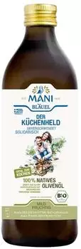 Mani Der Küchenheld 100% natives Olivenöl Bio 1l