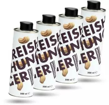 Reishunger Erdnussöl Naturbelassen (4x500ml)