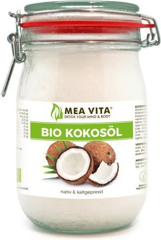 MeaVita Bio Kokosöl nativ Bügelglas (1000ml) Test ❤️ Testbericht.de Februar  2022