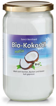 Kräuterhaus Sanct Bernhard Bio-Kokosöl kalt gepresst in Schraubglas (1l)