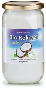 Kräuterhaus Sanct Bernhard Bio-Kokosöl kalt gepresst in Schraubglas (1l) Kräuterhaus Sanct Bernhard Bio-Kokosöl kalt gepresst in Schraubglas (1l)