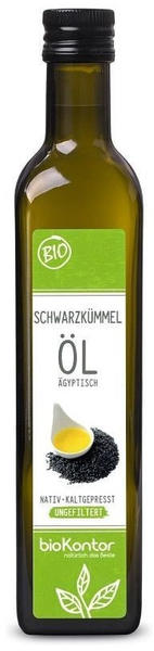 bioKontor Bio Schwarzkümmelöl ägyptisch ungefiltert (250ml)