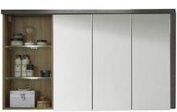 trendteam Bad Spiegelschrank Bay Eiche Riviera Honig 123 x 71 x 18 cm - Braun/Grau