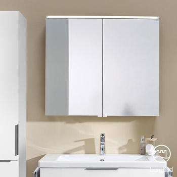 Burgbad Eqio Spiegelschrank mit LED-Beleuchtung 90x80x17cm weiß glanz ohne Waschtischbeleuchtung (SPGS090F2009)