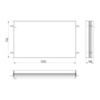 Emco Einbaurahmen für Badezimmerspiegelschrank Prime (123 cm Breite), Rahmen...