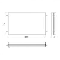 Emco prime Facelift Einbaurahmen f&uuml;r Unterputz LED-Lichtspiegelschrank 120 cm,