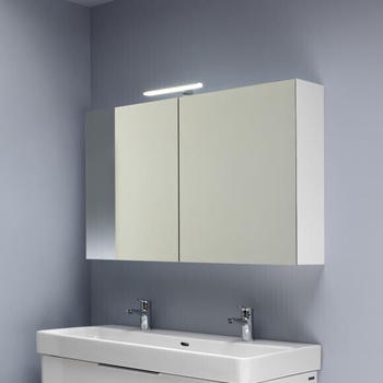 Laufen Base Spiegelschrank mit LED-Beleuchtung 120x70x18,5cm weiß hochglanz (H4029021102611)