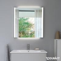 Duravit XSquare Spiegel mit LED-Beleuchtung 600 x 3,3 x 800 mm - XS701100000
