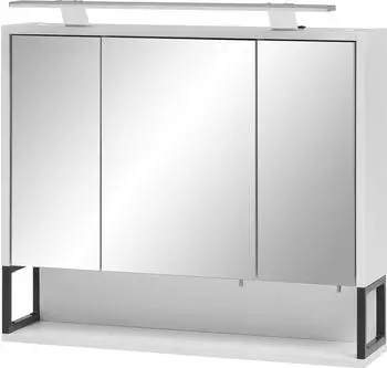 Möbelpartner Schildmeyer, Spiegelschrank, Limone (70 x 16 x 68 cm)