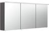 Emotion-24 Spiegelschrank 140cm inkl.Design Acryl-Lampe und Glasböden anthrazit seidenglanz
