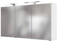 Lomadox Spiegelschrank mit Doppel-LED-Beleuchtung in weiß B x H x T 120 x 64 x 20 cm
