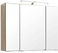 Lomadox Spiegelschrank BERGAMO-03, Buche Iconic Nb., B x H x T ca.: 80 x 66 x 20cm braun