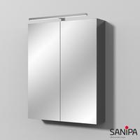 Sanipa Reflection Spiegelschrank MILLA mit LED-Aufsatzleuchte verspiegelt SD14079