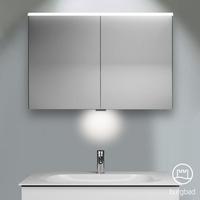 Burgbad Fiumo Spiegelschrank mit LED-Beleuchtung mit 2 Türen, SPIZ100PN491CH