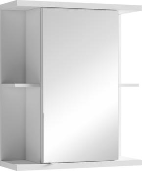 Homexperts Spiegelschrank Nusa Breite 60 cm, mit großer Spiegeltür und viel Stauraum weiß